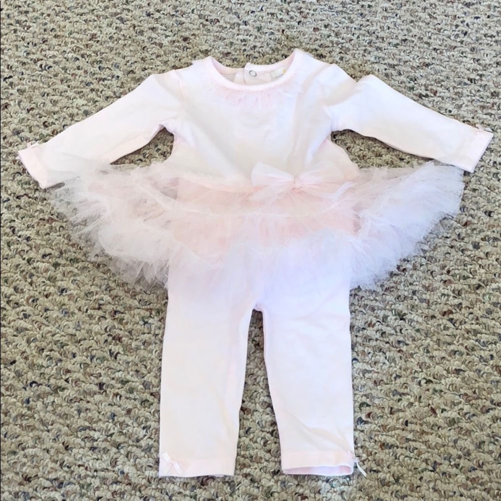 Pink Bloomie’s Baby Tutu Top and Leggings Set